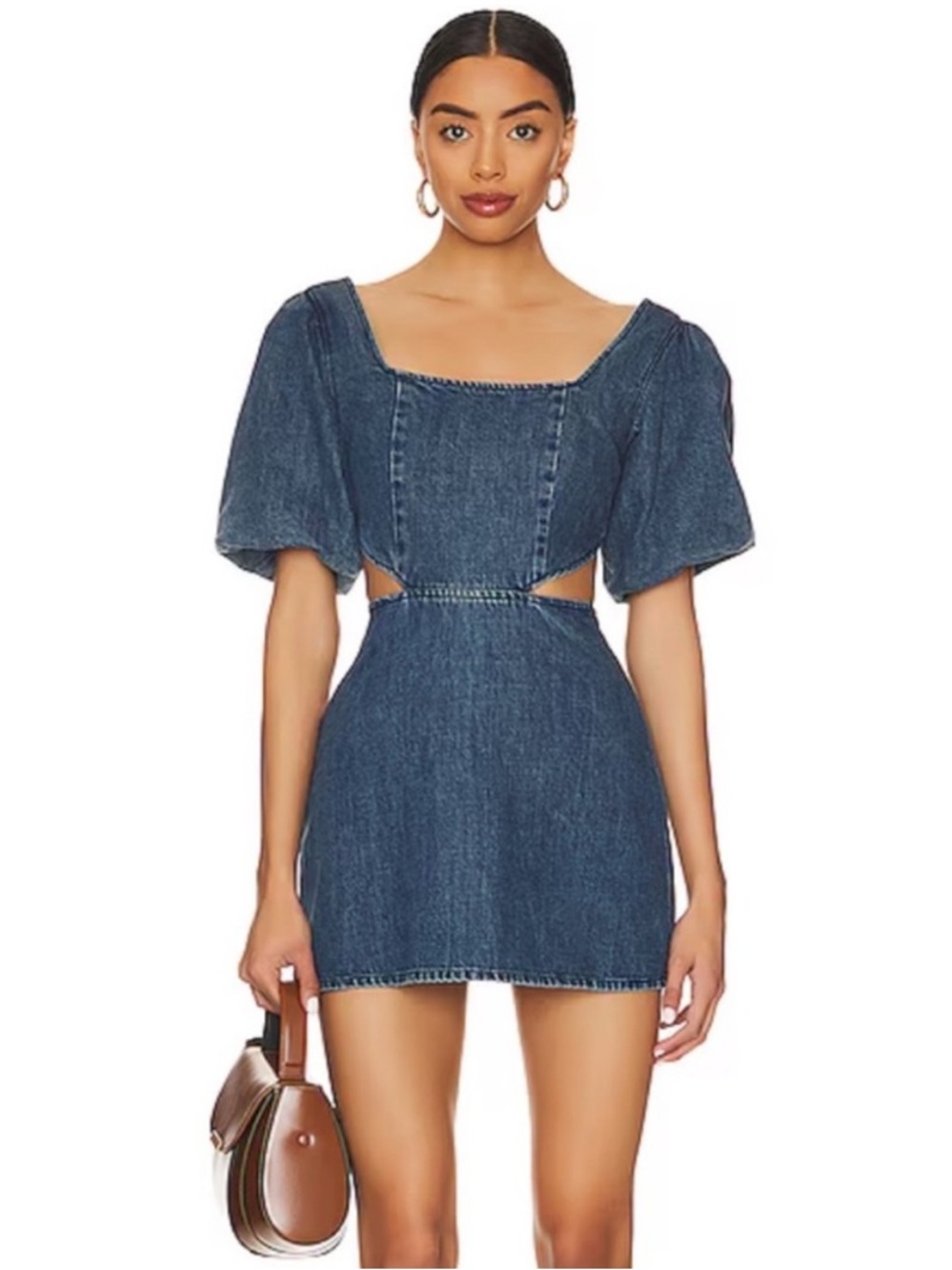 Show Me Your Mumu City Cut Out Denim Mini Dress Womens‎ Size XXL